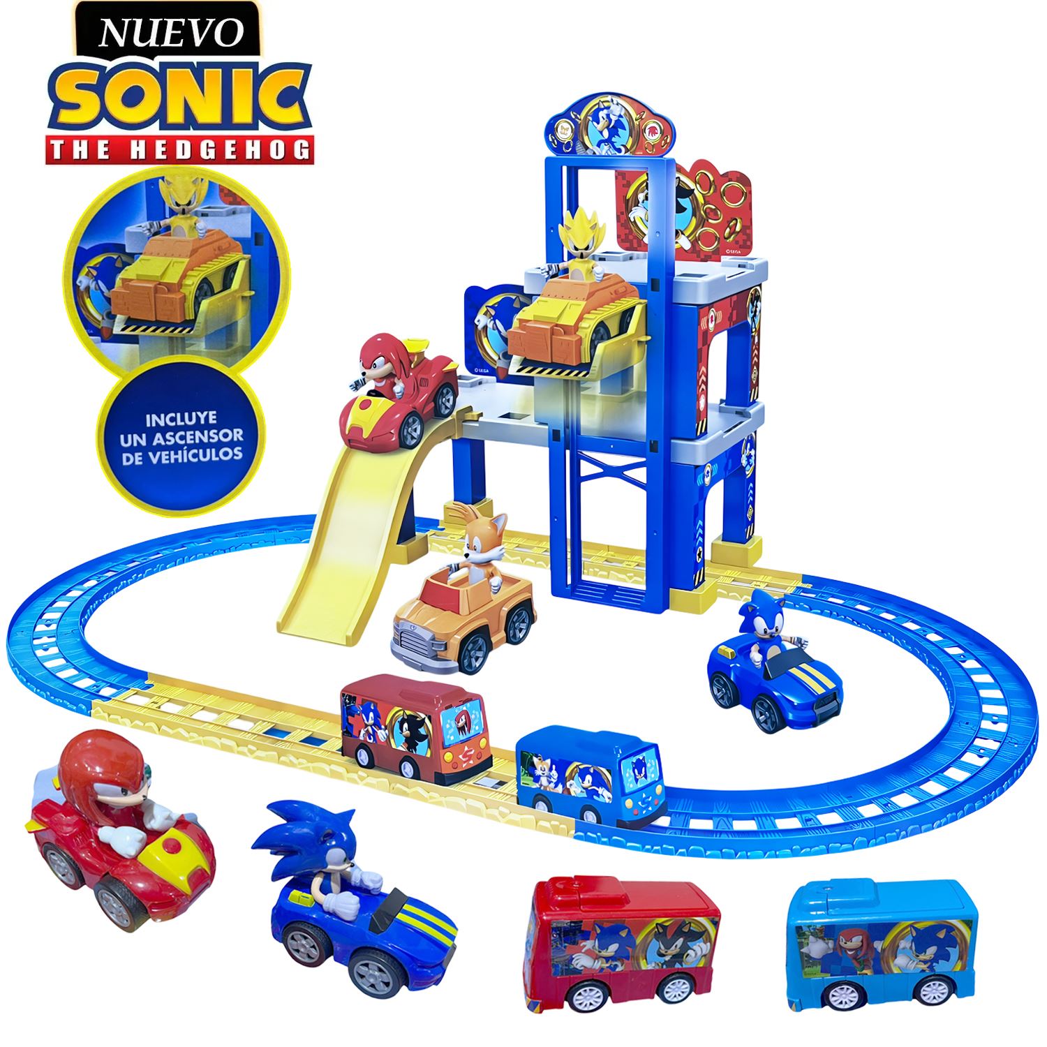 Juguete Set de Pista Estacionamiento de Sonic SNI-2026A